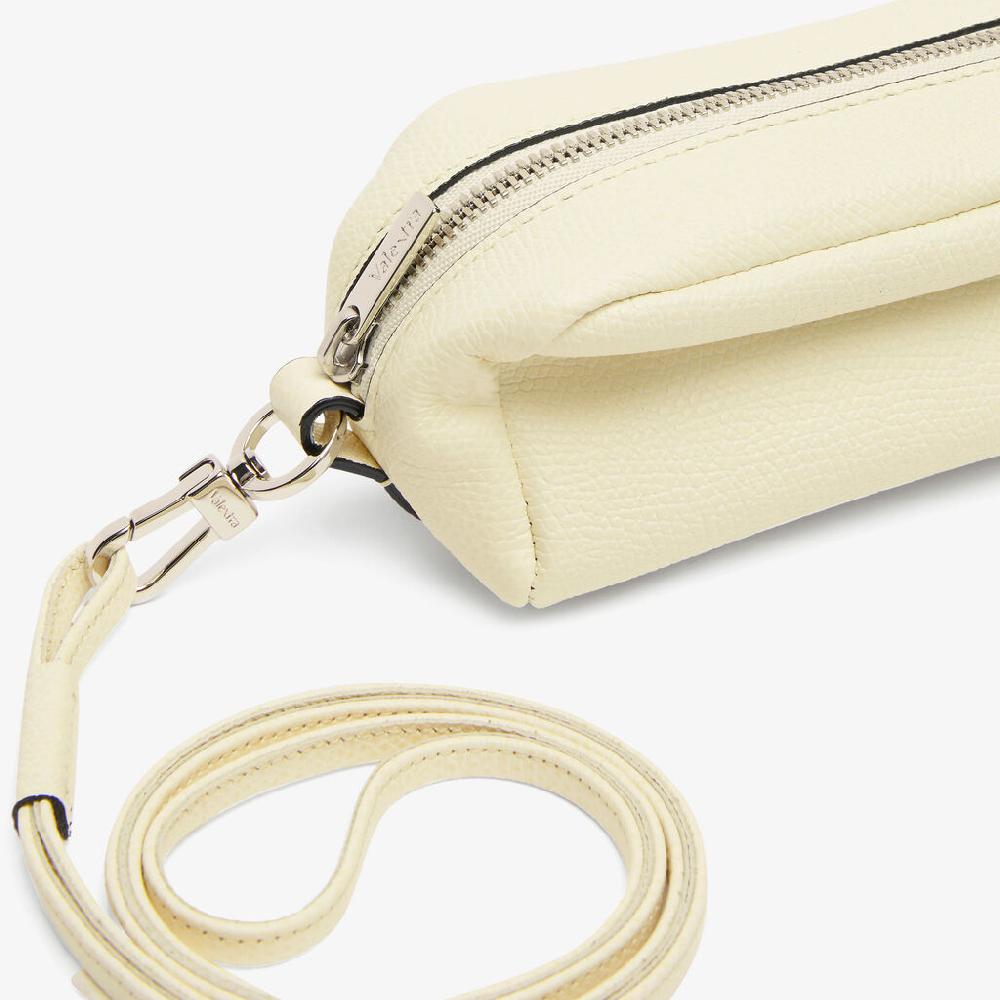 Valextra Micro beauty-case/Micro bag in Pelle Bianca | Valextra Outlet