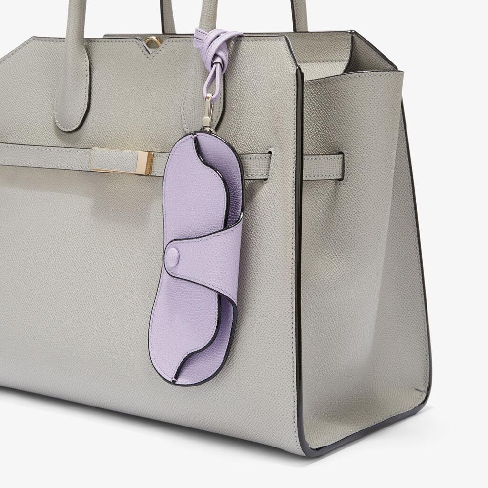 Valextra Custodia occhiali da Donna con laccio di Lusso in Pelle Lilla | Valextra Offerte