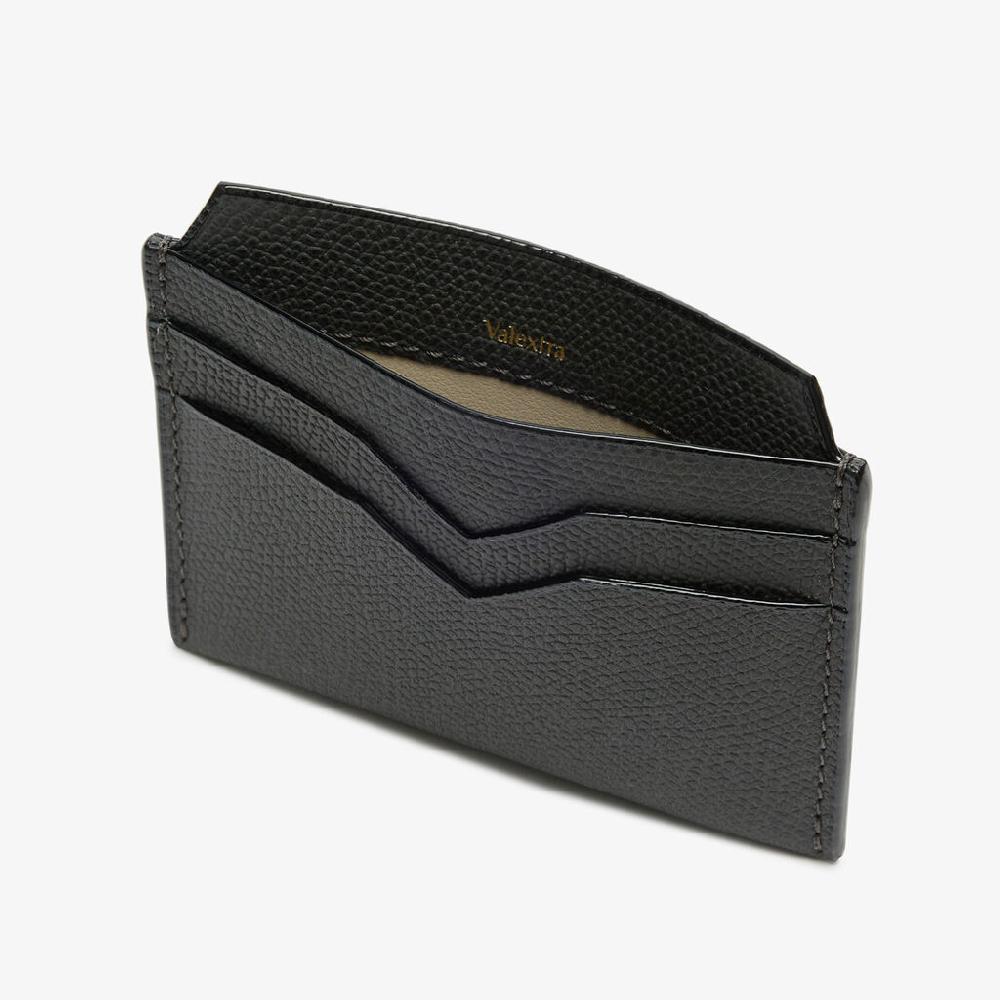 Valextra Porta carte di credito in Pelle Grigia | Valextra Nuovo