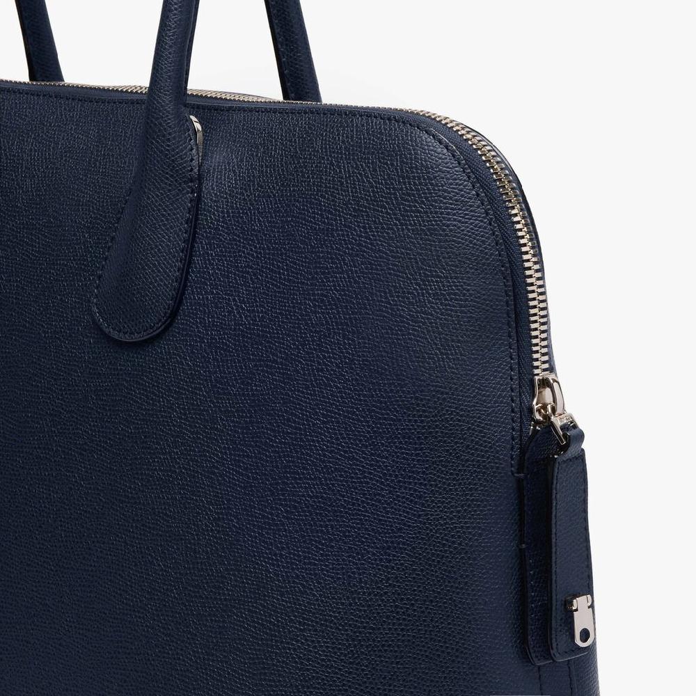 Valextra Borsa tote da ufficio in Pelle Blu | Valextra My Logo Shopping Online
