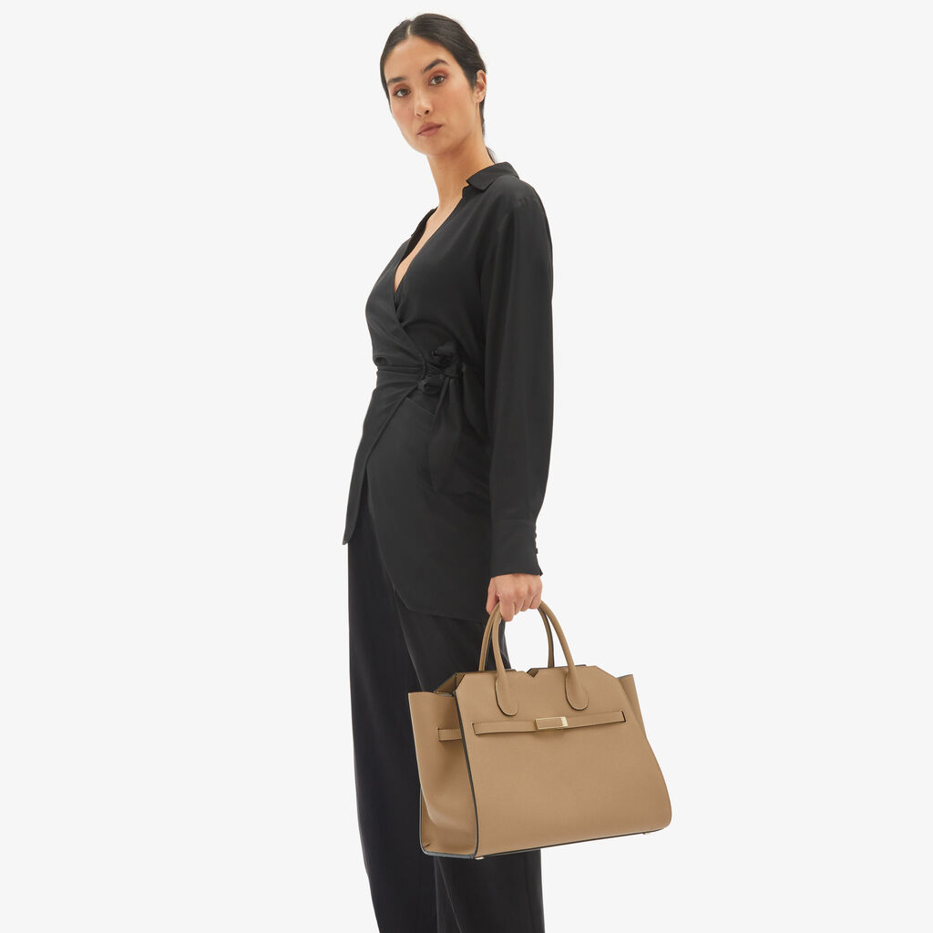 Valextra Borsa a mano da Donna Media Beige di Lusso | Valextra Convenienza