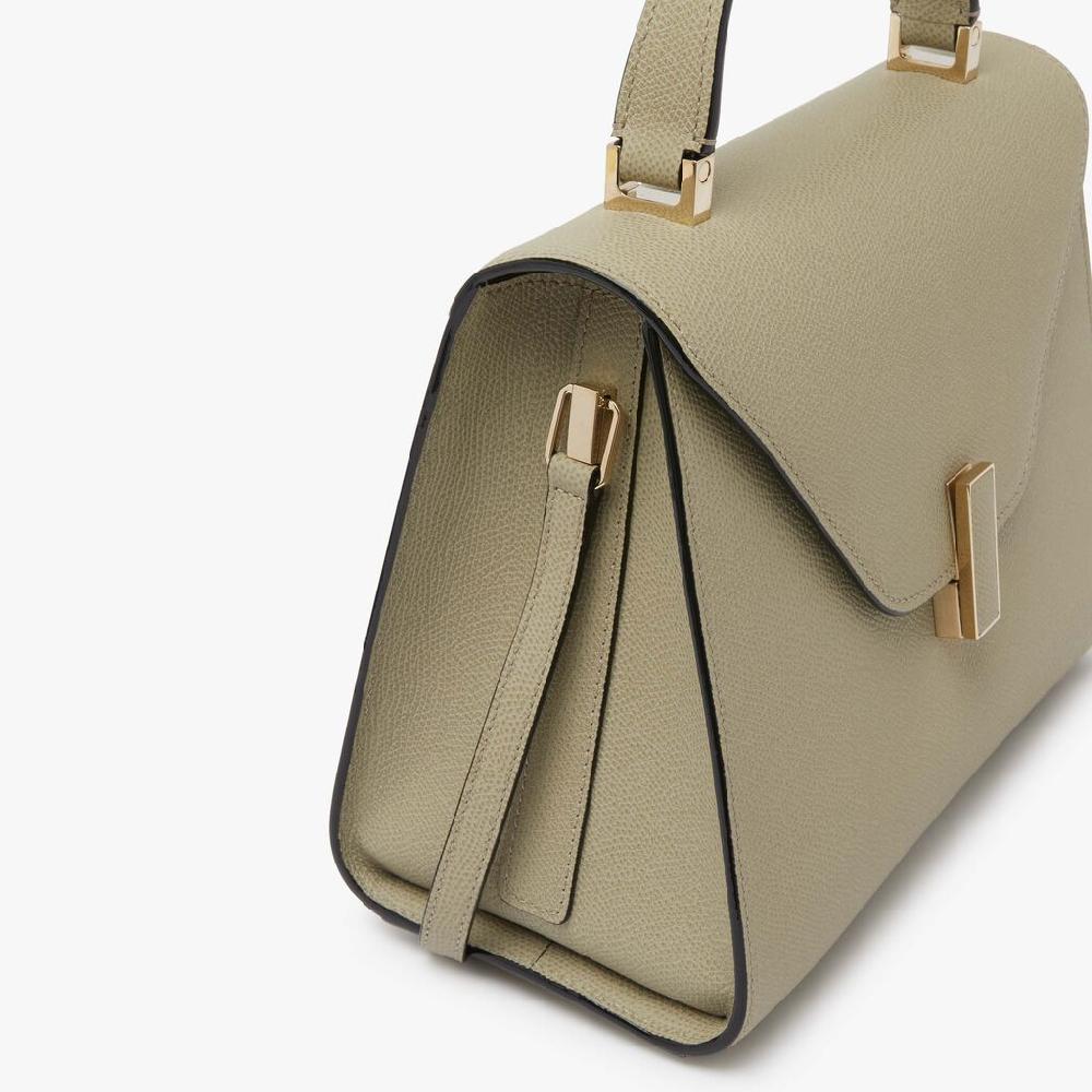 Valextra Borsetta a mano da Donna Media in Pelle Verde tundra | Valextra Iside Offerta