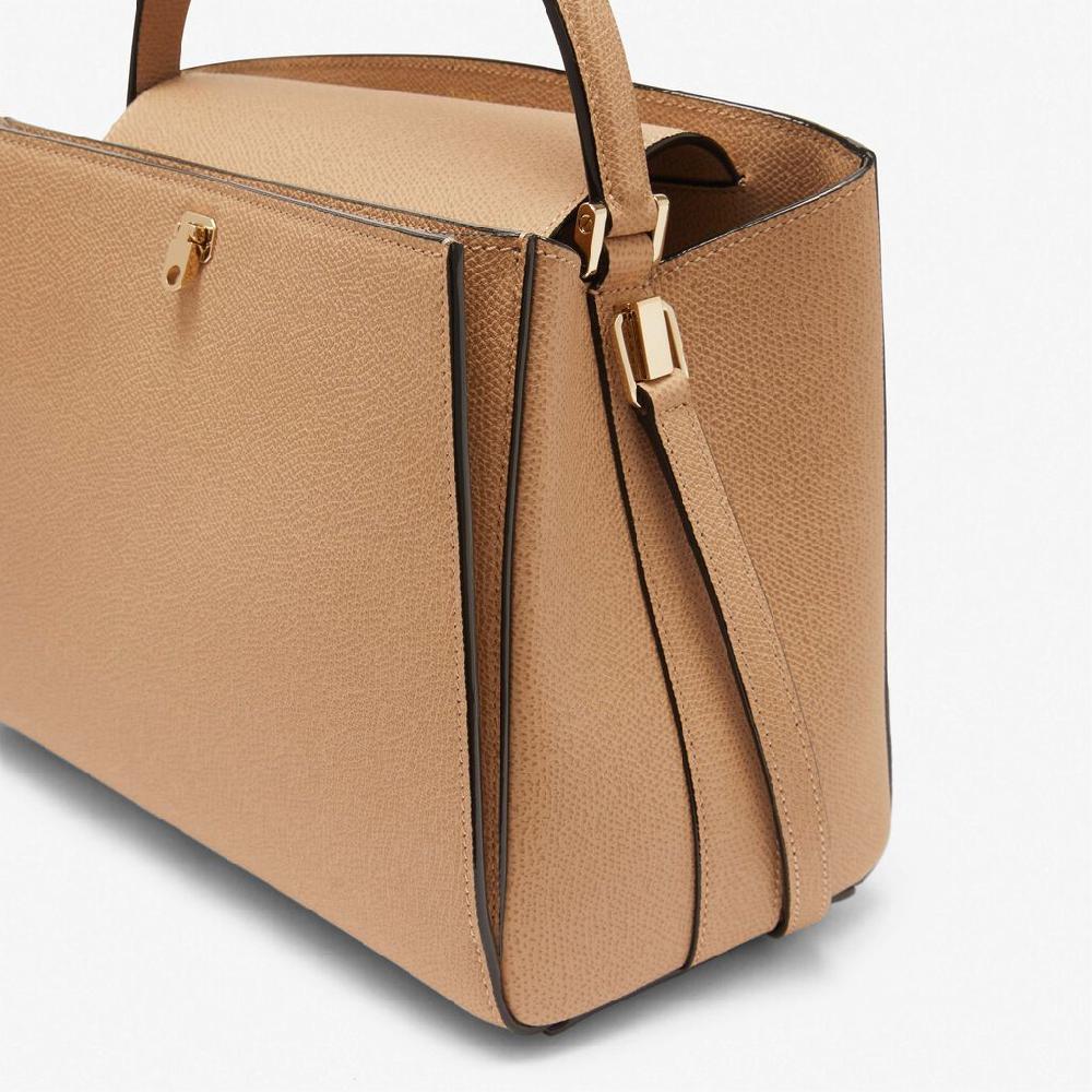 Valextra Borsetta a mano in Pelle Beige con tracolla | Valextra Brera I Più Venduti