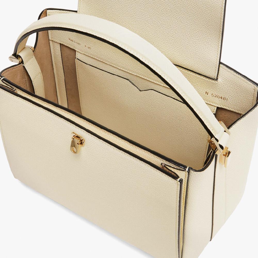Valextra Borsetta a mano elegante in Pelle Bianca | Valextra Brera Vendite Flash