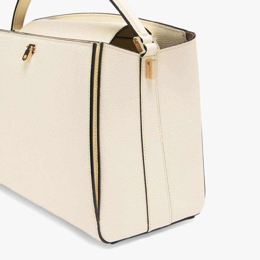 Valextra Borsetta a mano elegante in Pelle Bianca | Valextra Brera Vendite Flash