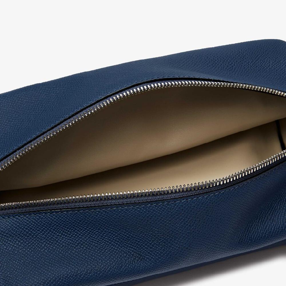 Valextra Borsa a tracolla da Donna di Lusso in Pelle Blu Zaffiro | Valextra Italy