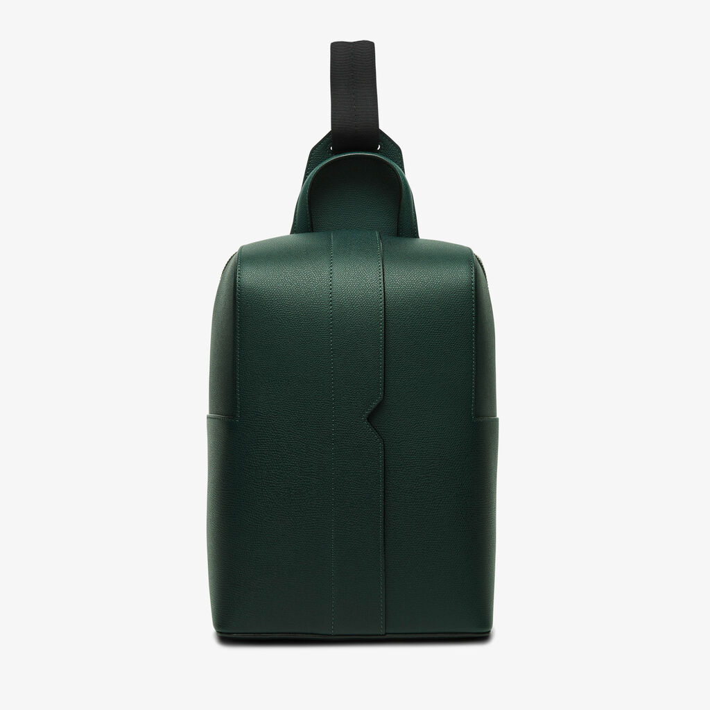 Valextra Zaino monospalla da Uomo in Pelle Verde | Valextra V-Line