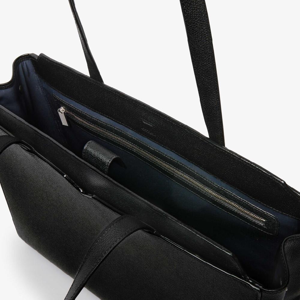 Valextra Shopping bag orizzontale da Uomo in Pelle Nera | Valextra V-Line Fino Al -60%