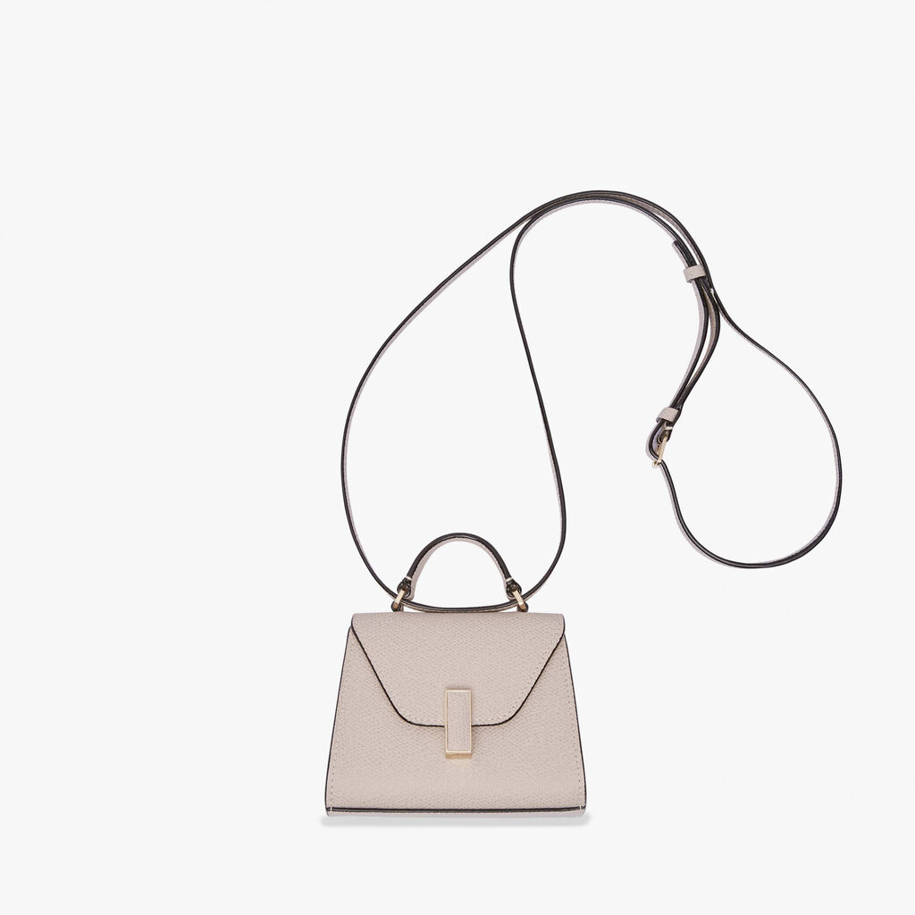 Valextra Borsa da cintura in pelle beige con tracolla | Valextra Iside Presa