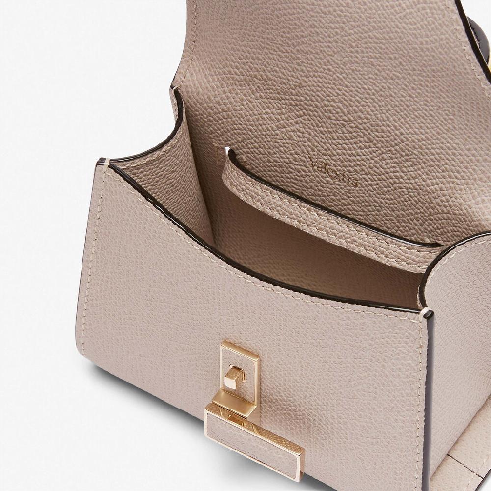 Valextra Borsa da cintura in pelle beige con tracolla | Valextra Iside Presa