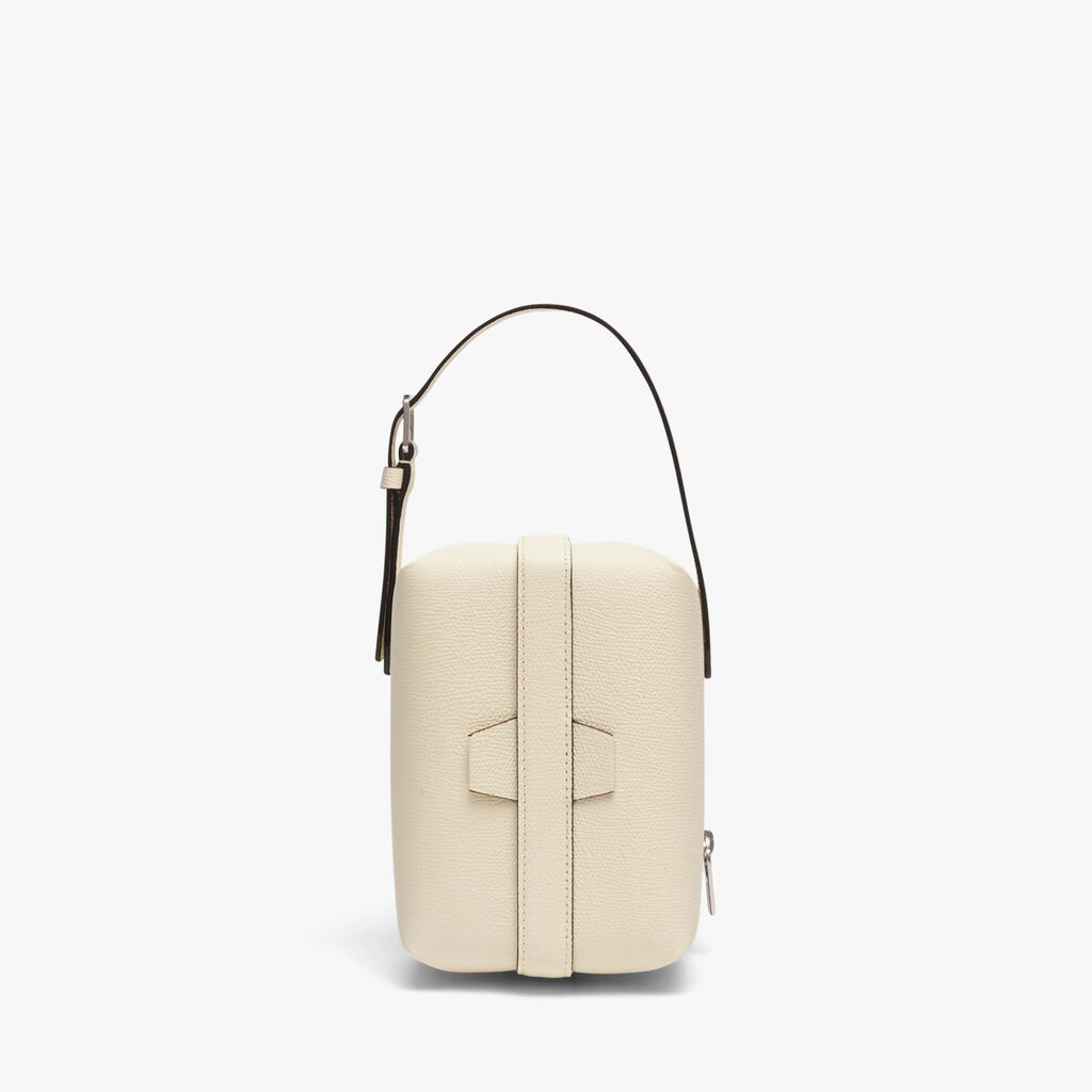 Valextra Borsa a mano Mini in Pelle Bianca | Valextra Tric Trac Offerta