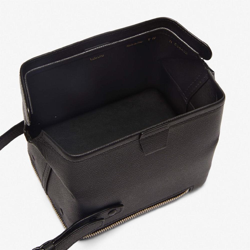 Valextra Borsa a tracolla Mini in Pelle Nera | Valextra Tric Trac Economico