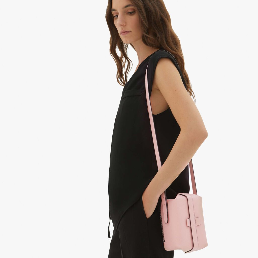Valextra Borsa a tracolla Mini in Pelle Rosa | Valextra Tric Trac Online