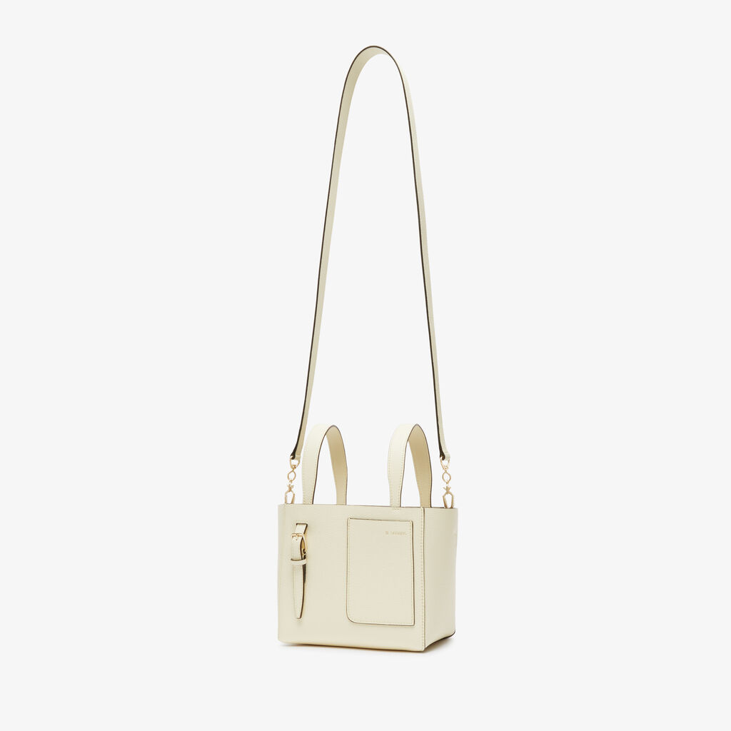 Valextra Borsa Secchiello da Donna in Pelle Bianca | Valextra Soft Vendita Calda