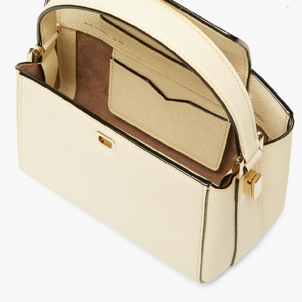 Valextra Borsa a mano Micro in Pelle Bianca | Valextra Brera 2025