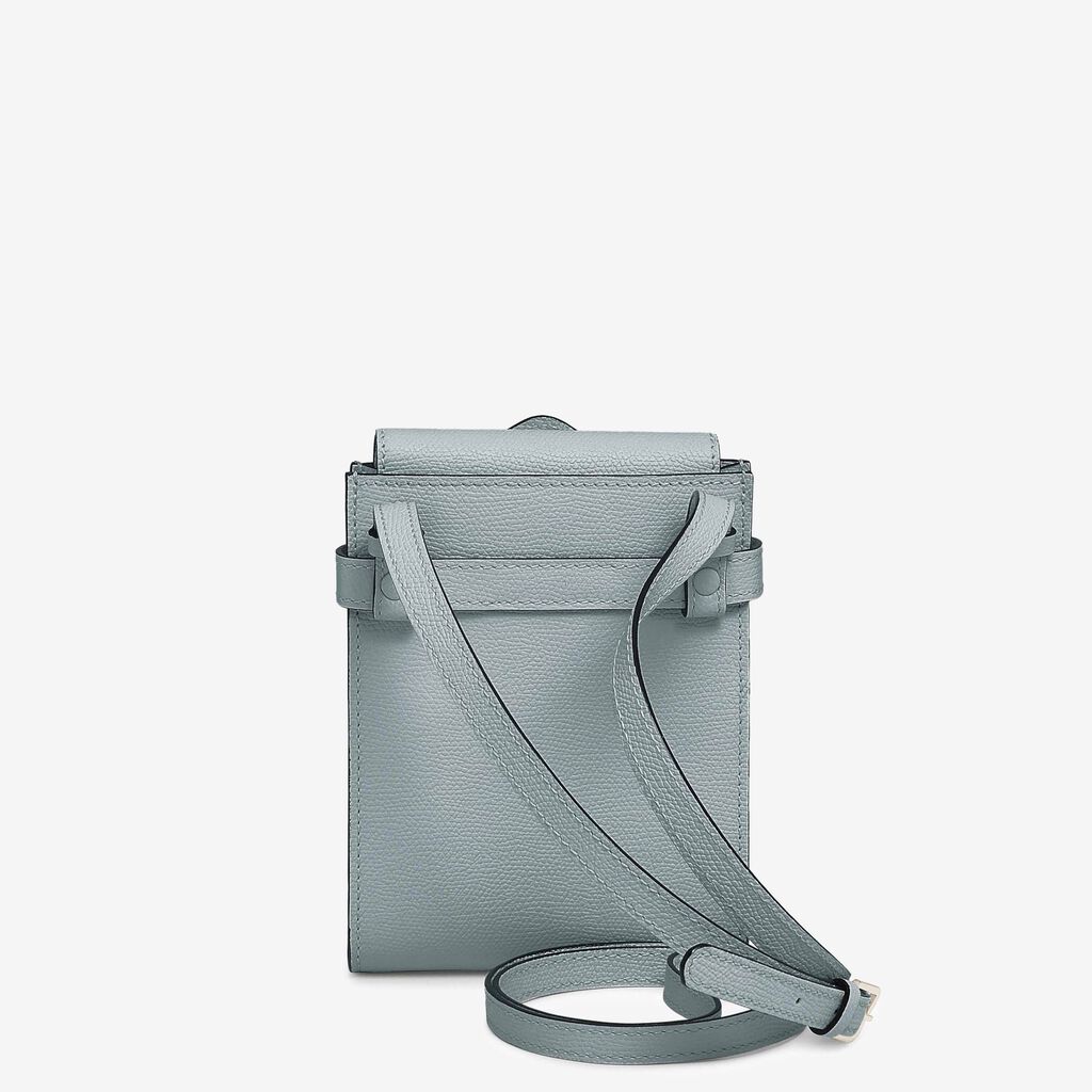 Valextra Borsa a tracolla Micro in Pelle Blu | Valextra Brera In Linea