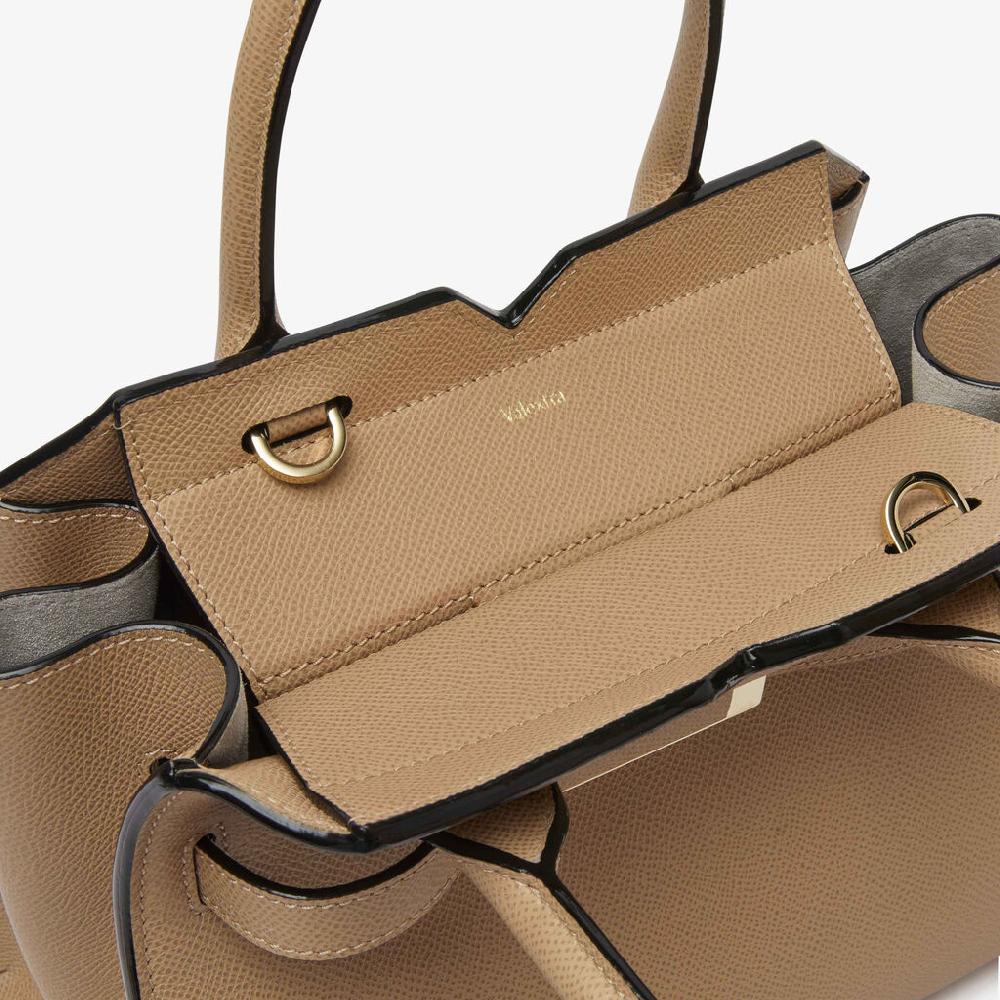 Valextra Borsa a mano da Donna in Pelle Beige di Lusso | Valextra Consegna Veloce