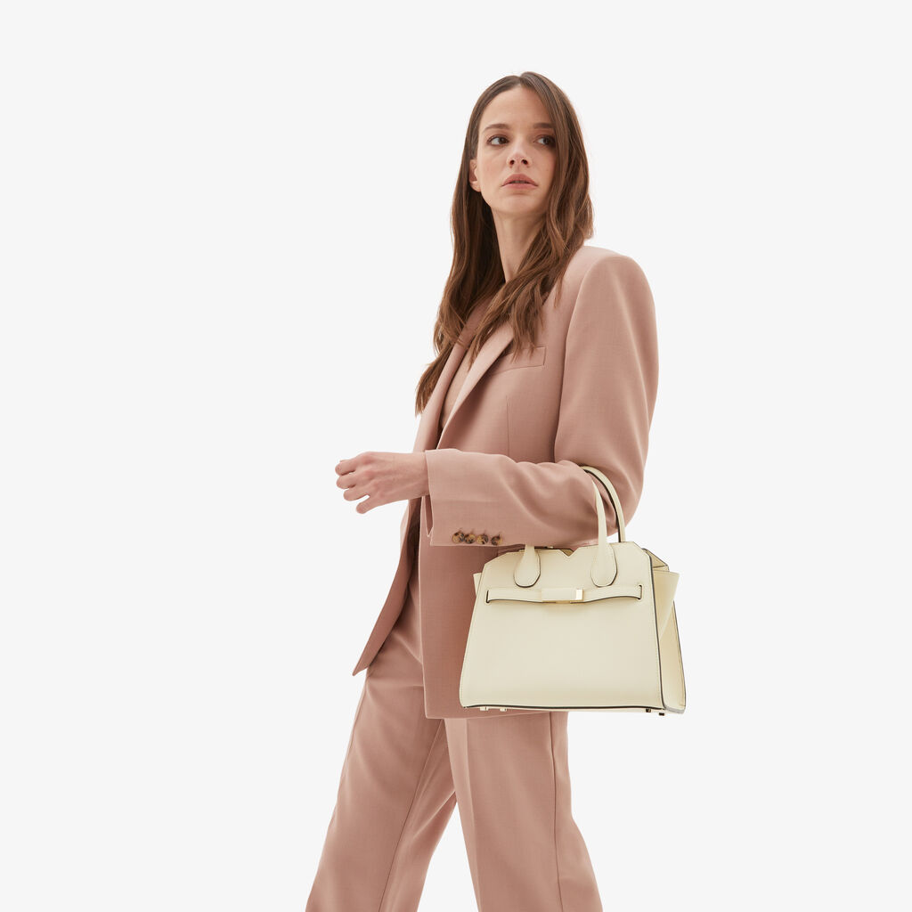 Valextra Borsa a mano da Donna Mini Bianca di Lusso | Valextra Promozione Limitata