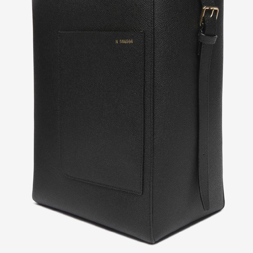 Valextra Borsa a secchiello da Donna in Media Pelle Nera | Valextra Soft Shopping Online