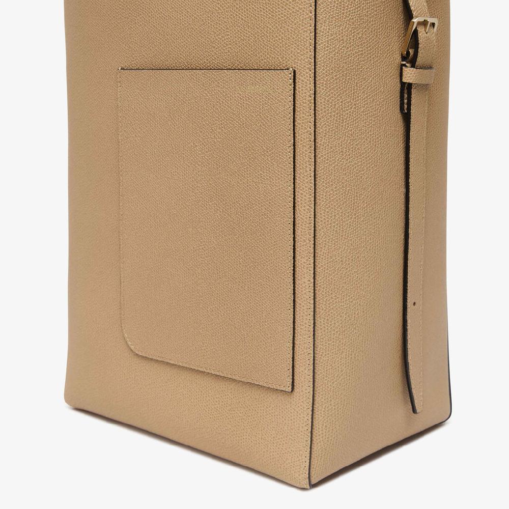Valextra Borsa a secchiello da Donna in Pelle Beige | Valextra Soft Affare Del Giorno