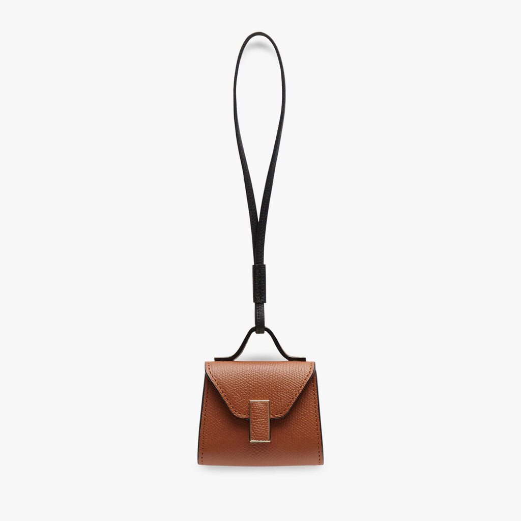 Valextra Charm per borsa da Donna in Pelle Marrone | Valextra Iside Convenienza
