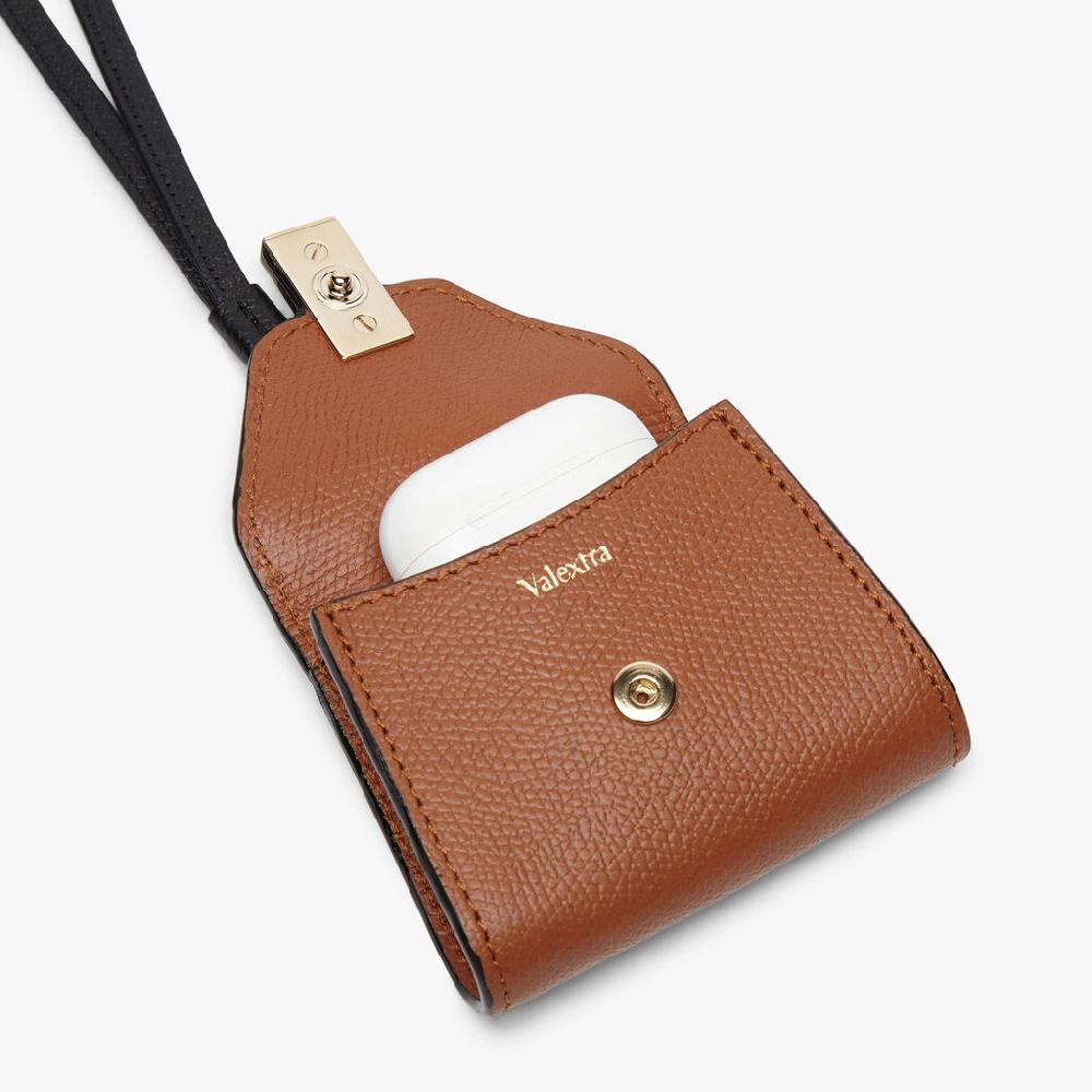 Valextra Charm per borsa da Donna in Pelle Marrone | Valextra Iside Convenienza