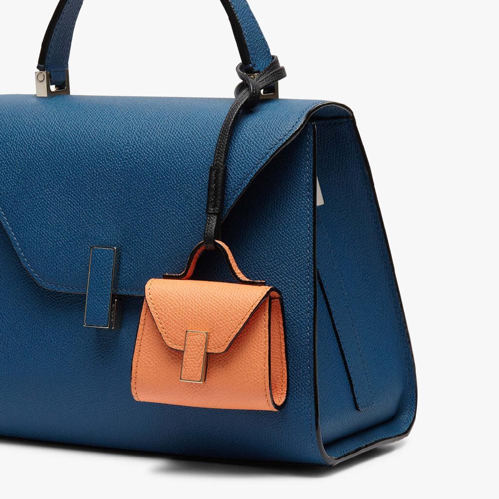 Valextra Charm per borsa da Donna in Pelle Arancione | Valextra Iside Presa