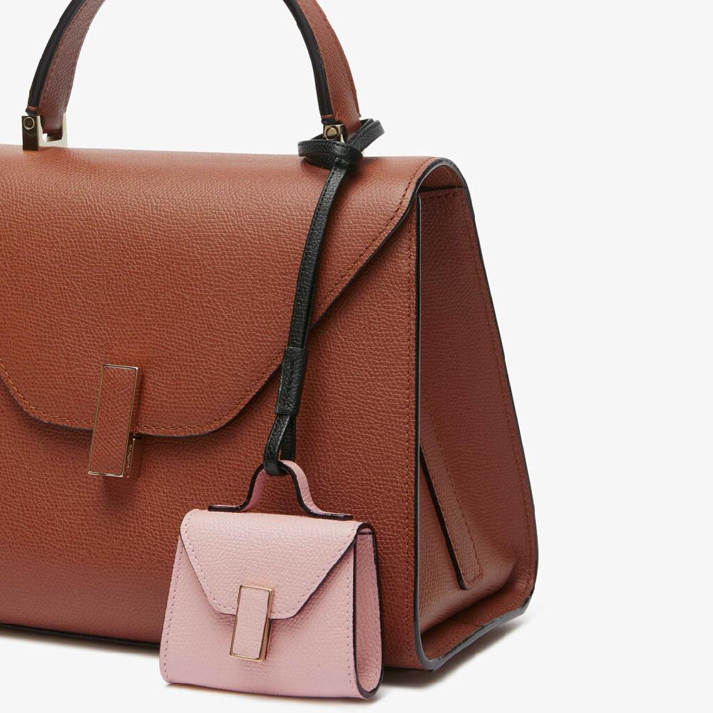 Valextra Charm per borsa da Donna in Pelle Rosa | Valextra Iside Sconto