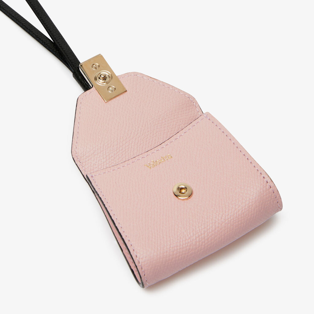 Valextra Charm per borsa da Donna in Pelle Rosa | Valextra Iside Sconto