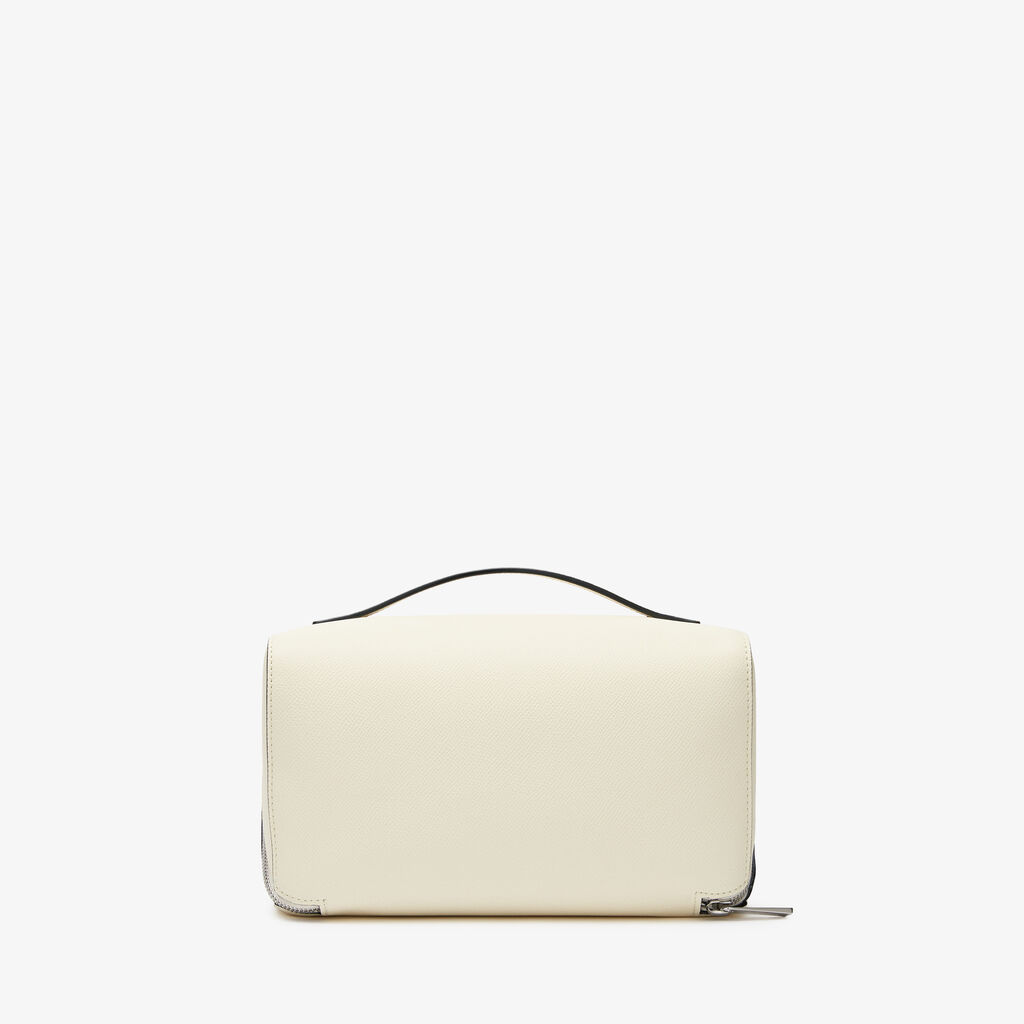 Valextra Beauty case da Donna di Lusso in Pelle Bianca | Valextra V-Line Moda