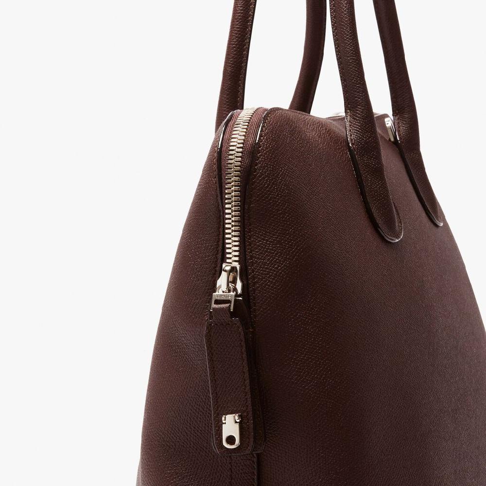 Valextra Tote bag da Uomo in Pelle Marrone | Valextra My Logo Sottocosto