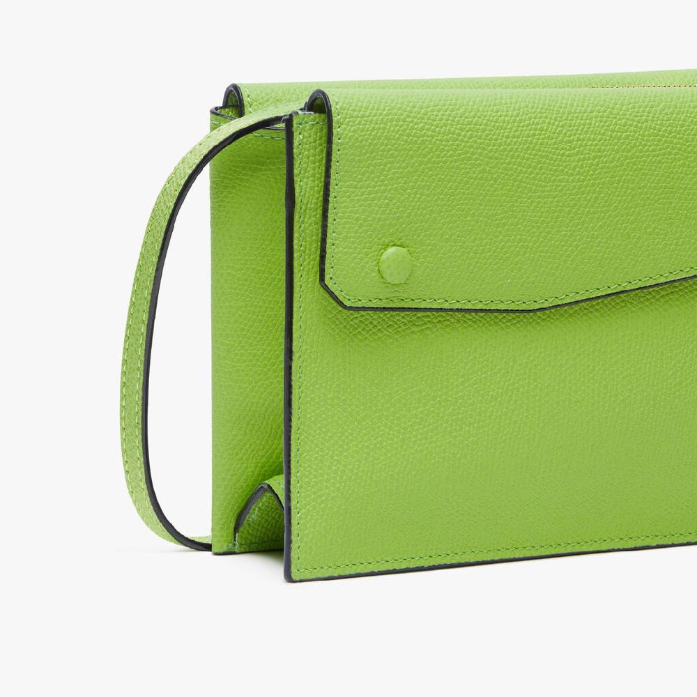 Valextra Borsa a tracolla da Donna in Pelle Verde | Valextra Pocket Offerta