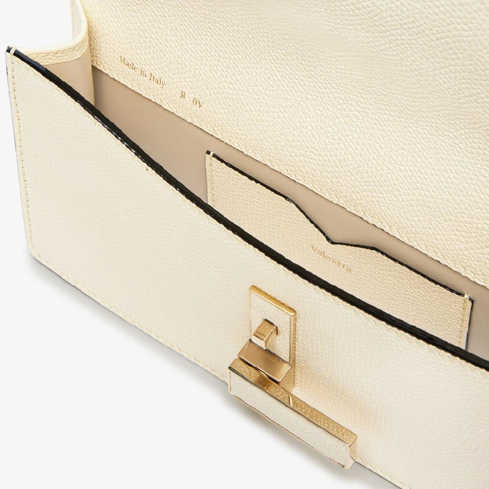 Valextra Pochette in Pelle Bianca con tracolla | Valextra Iside Offerte
