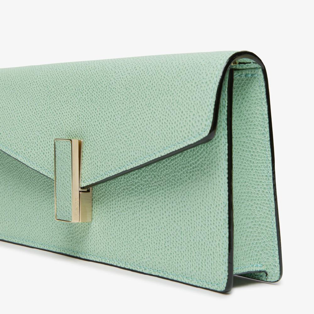 Valextra Borsetta clutch in Pelle con tracolla dorata | Valextra Iside Hotsell