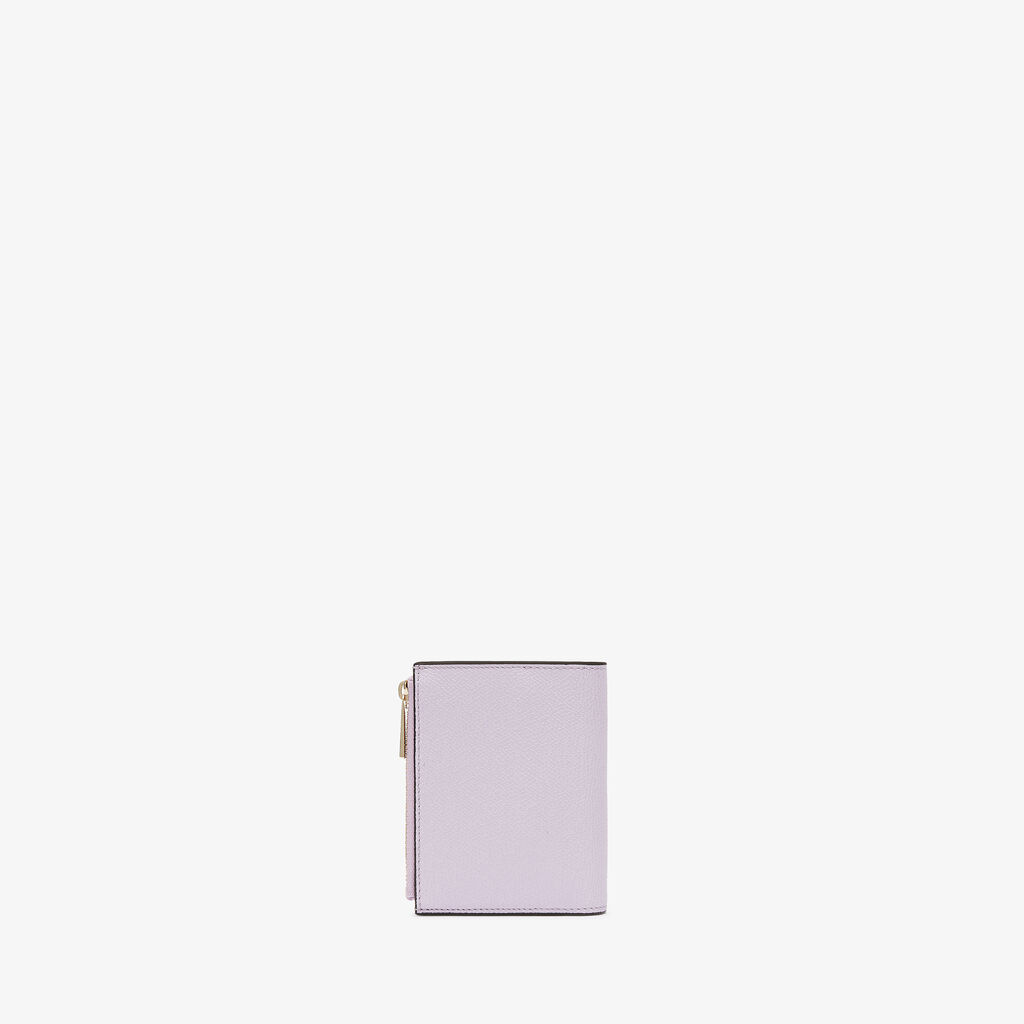 Valextra Portafoglio bifold da Donna di Lusso in Pelle Lilla | Valextra In Saldo