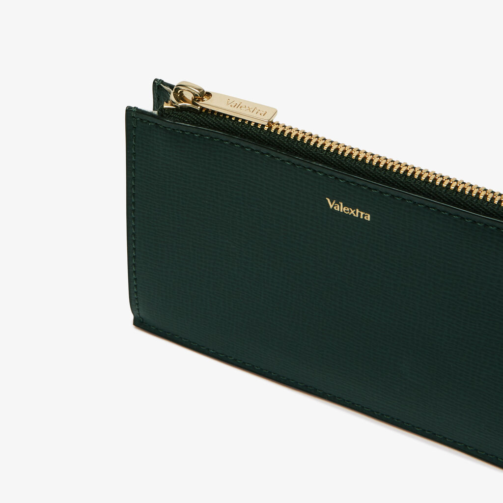 Valextra Portamonete da Donna in Pelle Verde di Lusso | Valextra Qualità