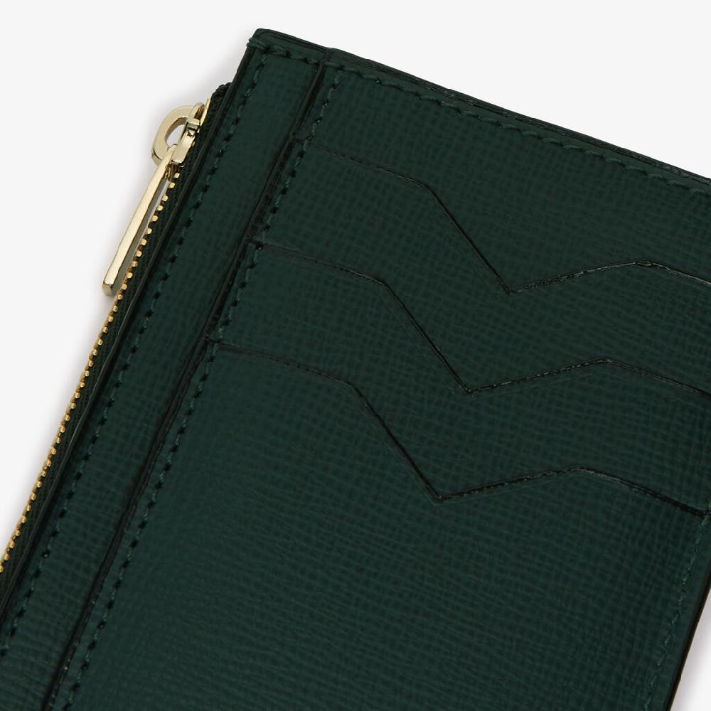 Valextra Portamonete da Donna in Pelle Verde di Lusso | Valextra Qualità