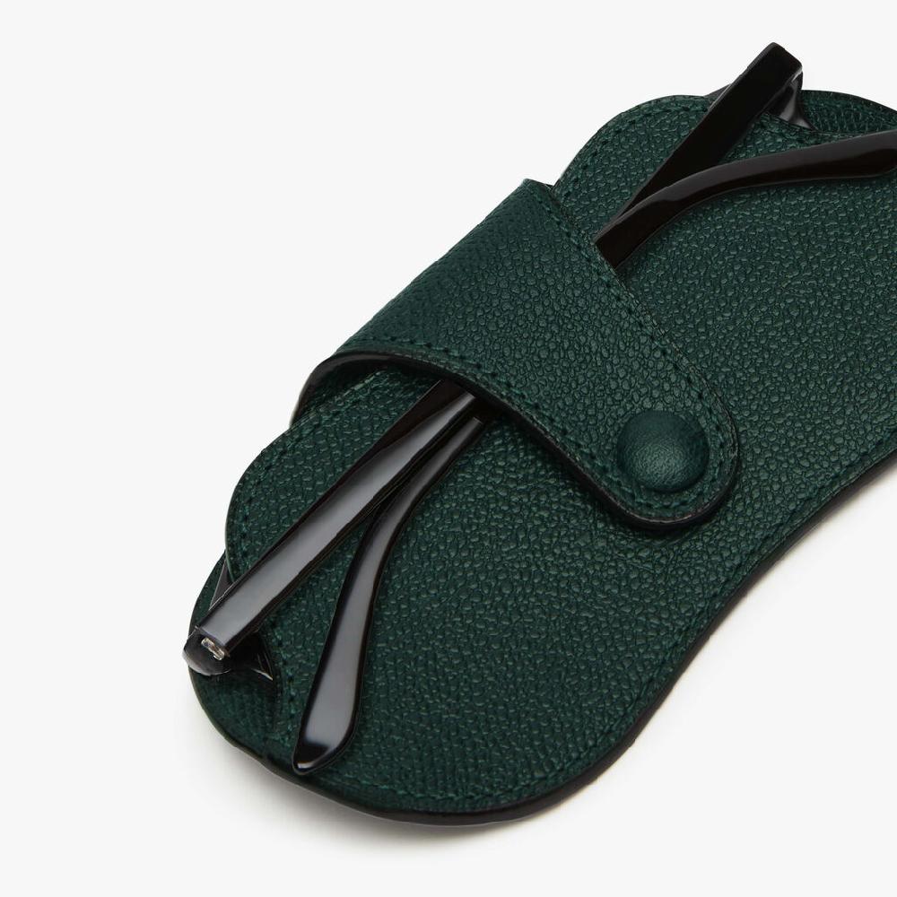 Valextra Custodia occhiali in Pelle Verde | Valextra Vendita