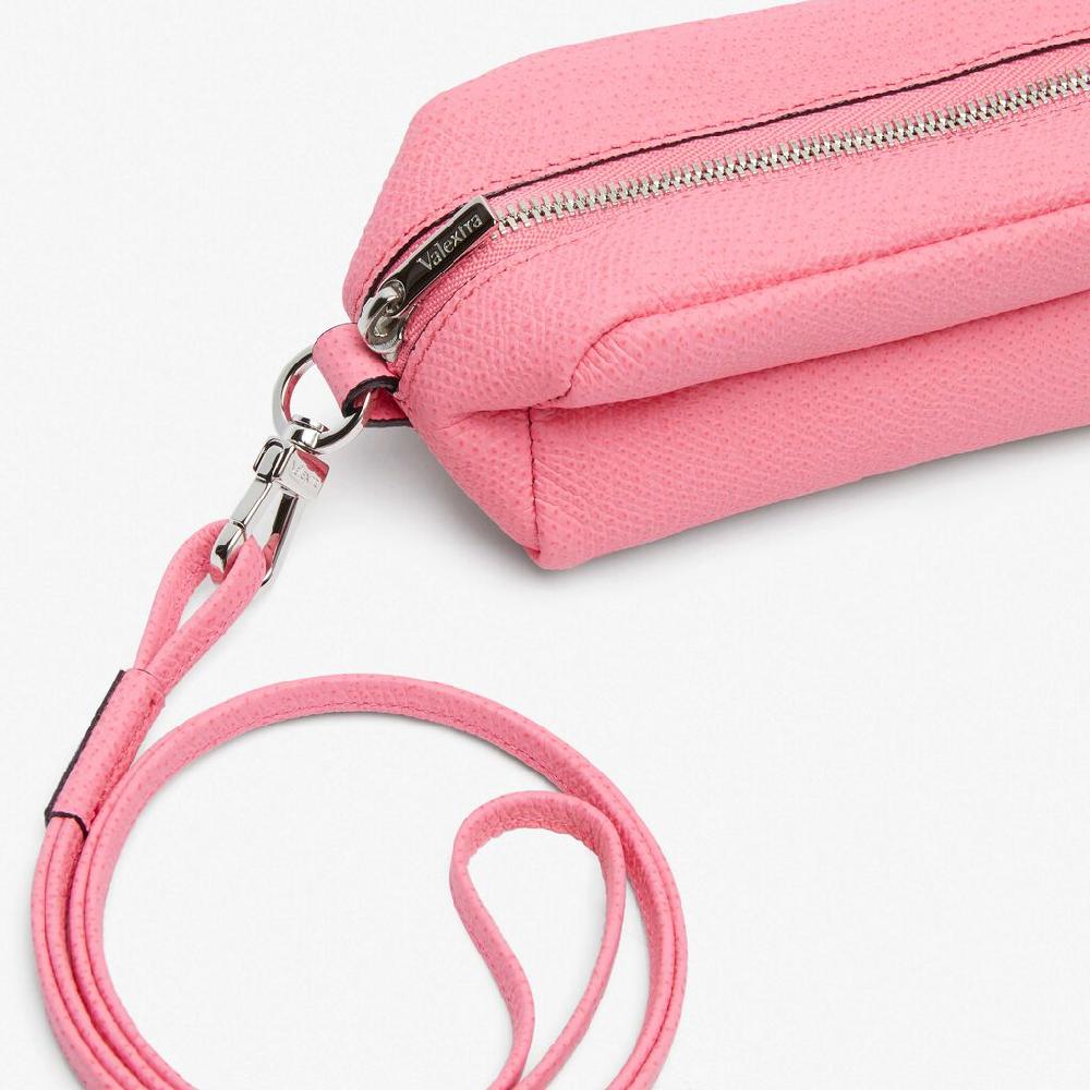 Valextra Micro beauty-case/Micro bag in Pelle Rosa | Valextra Acquista Ora