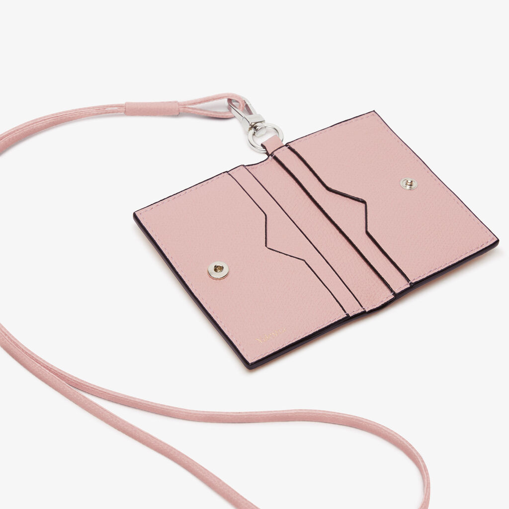 Valextra Porta carte con laccio da Donna in Pelle Rosa | Valextra Prezzo Ridotto