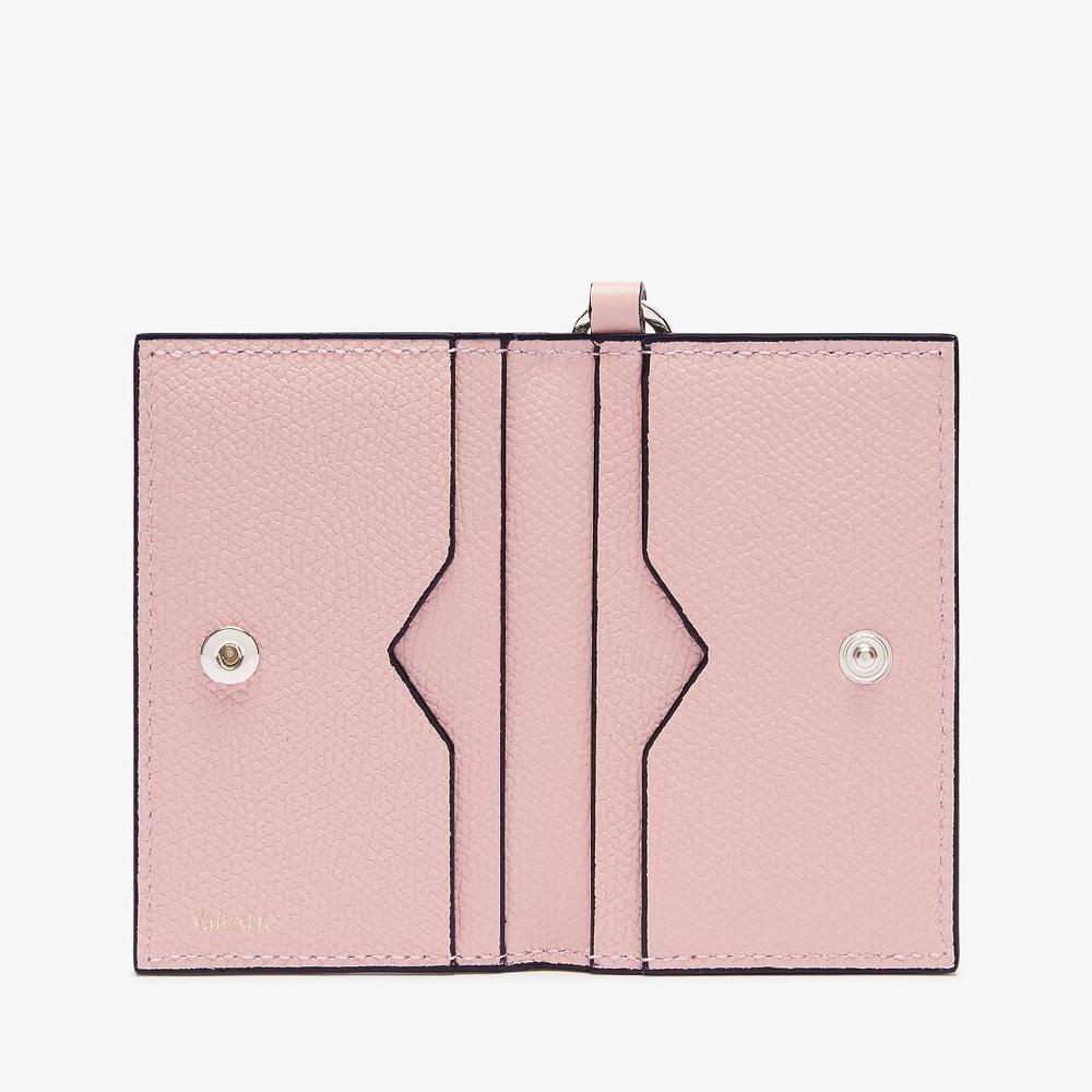 Valextra Porta carte con laccio da Donna in Pelle Rosa | Valextra Prezzo Ridotto