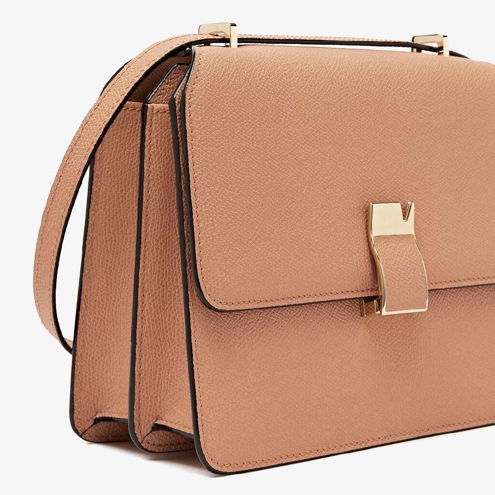 Valextra Borsetta a tracolla da Donna di Lusso in Pelle Marrone | Valextra Convenienza