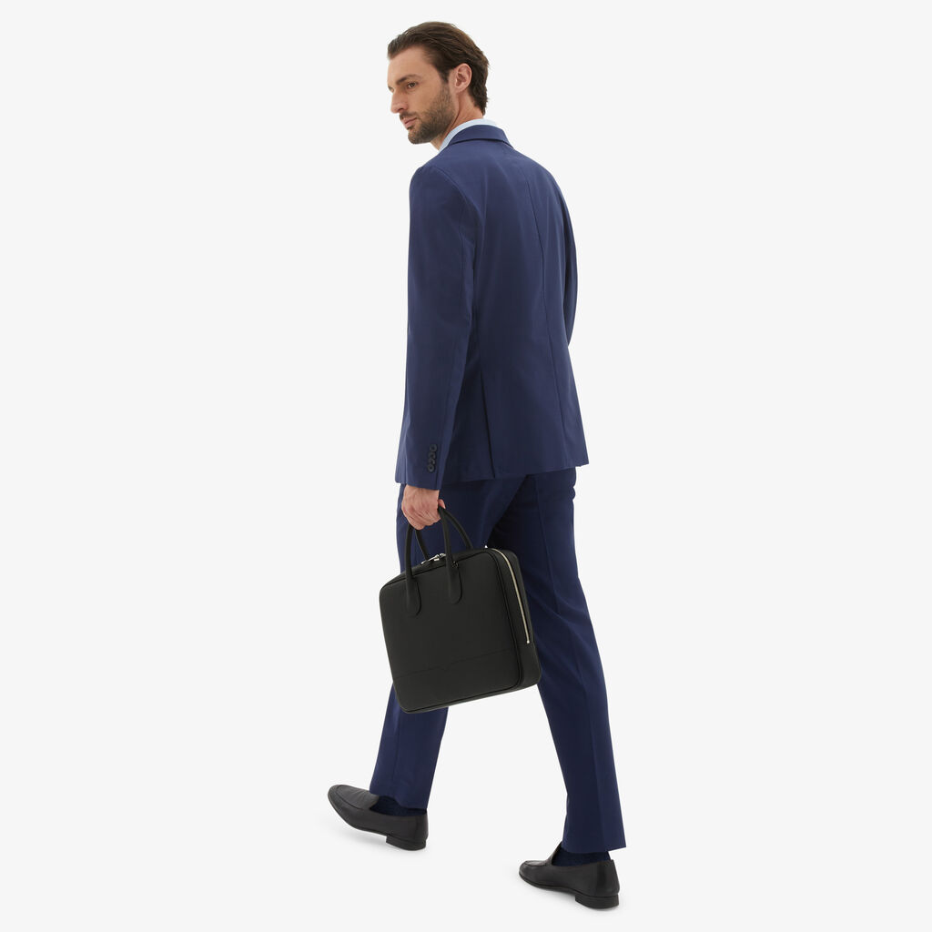 Valextra Laptop bag da Uomo in Pelle Nera di Lusso | Valextra My Logo Offerte