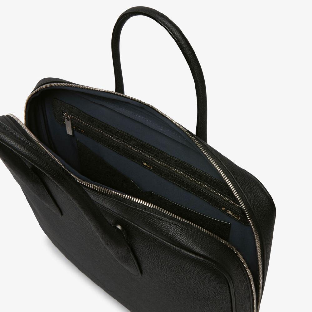 Valextra Laptop bag da Uomo in Pelle Nera di Lusso | Valextra My Logo Offerte