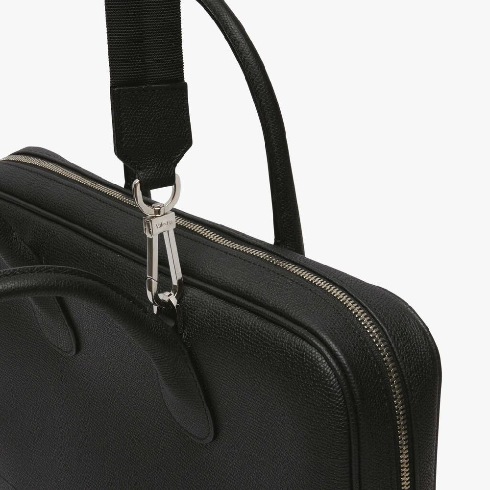Valextra Laptop bag da Uomo in Pelle Nera di Lusso | Valextra My Logo Offerte