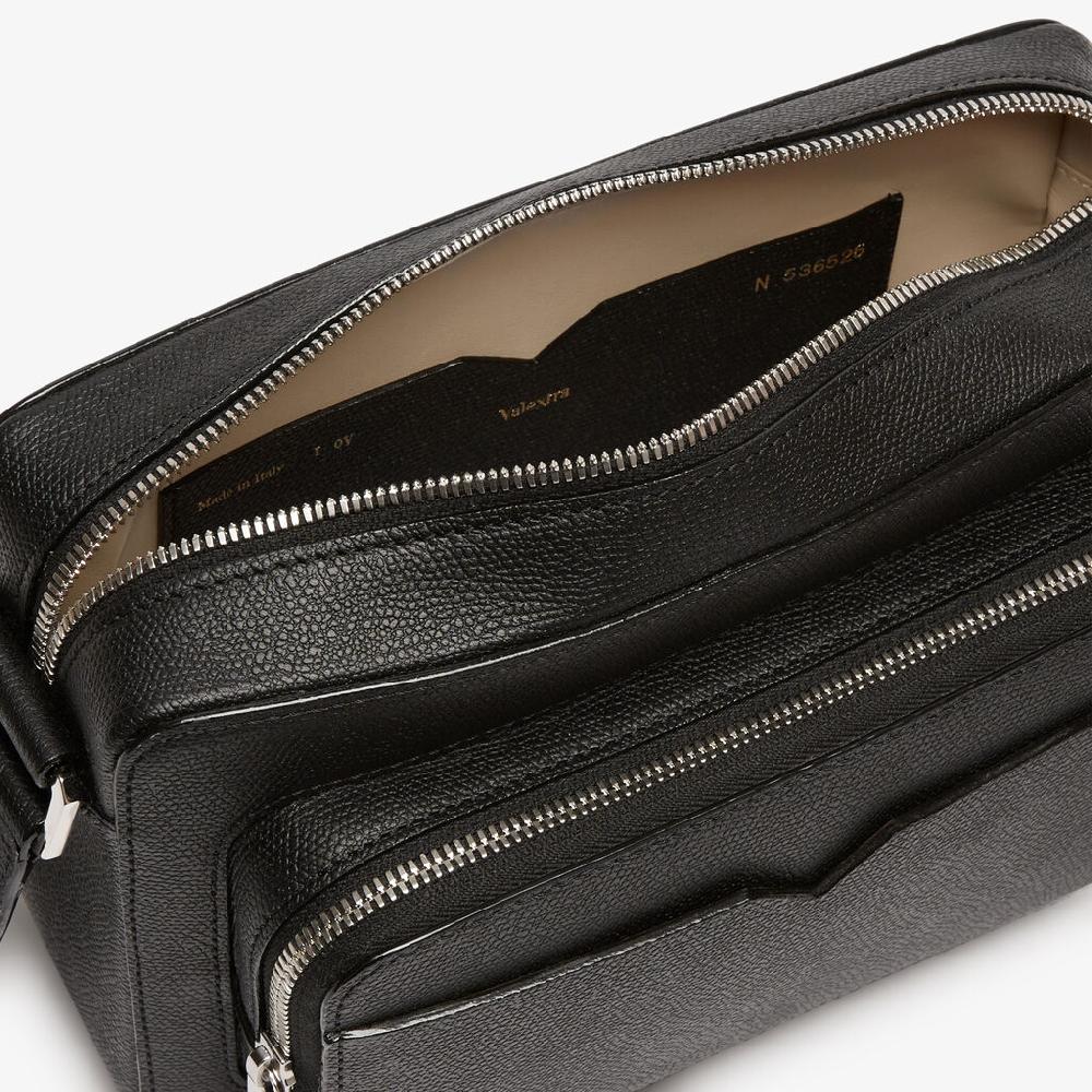 Valextra Borsa compatta Reporter in Pelle Nera | Valextra V-Line I Più Venduti