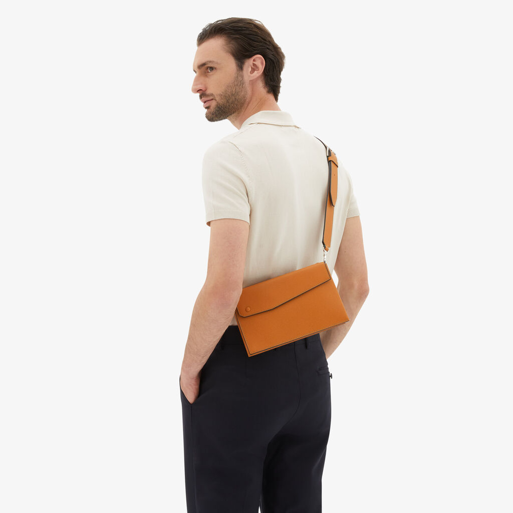 Valextra Borsa marsupio da Uomo in Pelle Marrone | Valextra Pocket Vendite Flash
