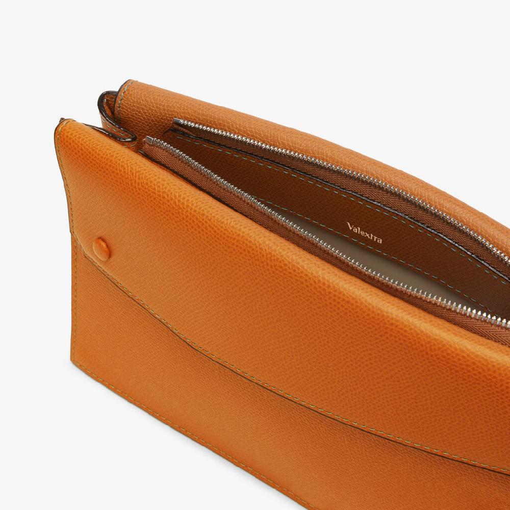 Valextra Borsa marsupio da Uomo in Pelle Marrone | Valextra Pocket Vendite Flash