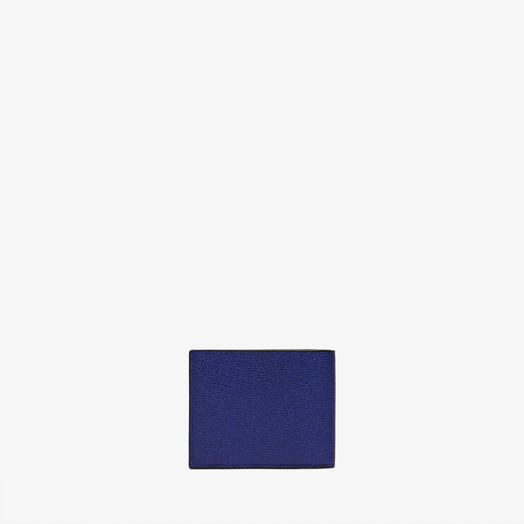 Valextra Portafoglio Bifold in Pelle Blu con portamonete | Valextra Promozione