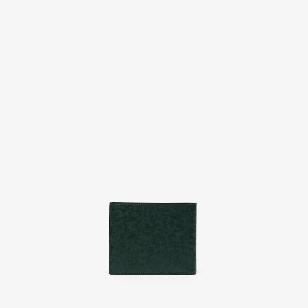 Valextra Portafoglio Bifold in Pelle Verde con portamonete | Valextra Sottocosto